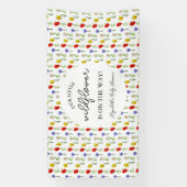 Kleine Wilde Bloem Baby Shower Spandoek (Verticaal)