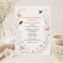 Kleine Wilde Bloem Bij Baby Shower