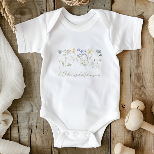 Kleine wilde bloem Bloemen Romper