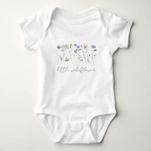 Kleine wilde bloem Bloemen Romper (Voorkant)