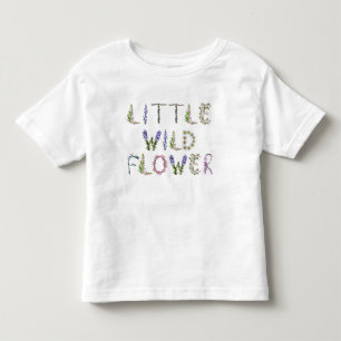 Kleine wilde bloem bloementuin kinder shirts