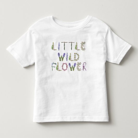 Kleine wilde bloem bloementuin kinder shirts (Voorkant)
