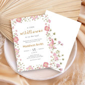 Kleine Wilde Bloem Boho Baby Shower Kaart