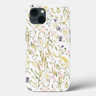 Kleine wilde bloem botanische bloemen iPhone 13 hoesje