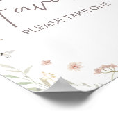 Kleine Wilde Bloem Botanische Lente Favorieten Poster (Hoek)