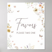 Kleine Wilde Bloem Botanische Lente Favorieten Poster (Voorkant)