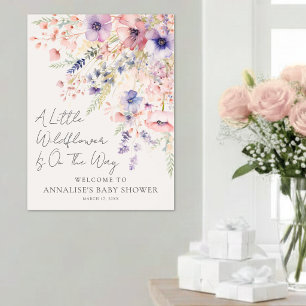 Kleine Wilde Bloem Elegant Bloemenkindercadeauschi Poster