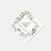 Kleine wilde bloem | Floral Birthday Party Napkins Servet (Hoek)