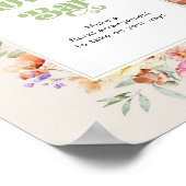 Kleine wilde bloem Flower bar Poster (Hoek)