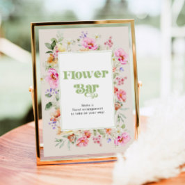 Kleine wilde bloem Flower bar Poster