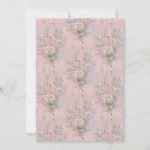 Kleine wilde bloem is in bloei baby shower#2 kaart (Achterkant)