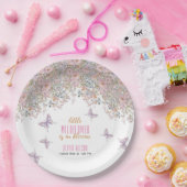 Kleine wilde bloem is in bloei baby shower #2 papieren bordje (Feest)