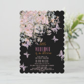 Kleine wilde bloem is in bloei baby shower#3 kaart (Staand voorkant)