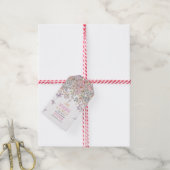 Kleine wilde bloem is in bloei baby shower cadeaulabel (Met Touw)