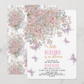 Kleine wilde bloem is in bloei baby shower kaart (Voorkant / Achterkant)