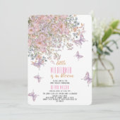 Kleine wilde bloem is in bloei baby shower kaart (Staand voorkant)