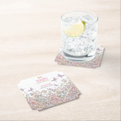 Kleine wilde bloem is in bloei baby shower kartonnen onderzetters (Insitu)