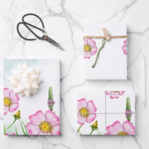 Kleine wilde bloem is onderweg naar Baby shower Wr Inpakpapier Vel