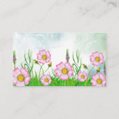 Kleine wilde bloem is onderweg naar een goed Baby Informatiekaartje (Achterkant)