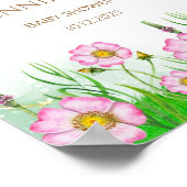 Kleine wilde bloem is onderweg, welkom poster (Hoek)