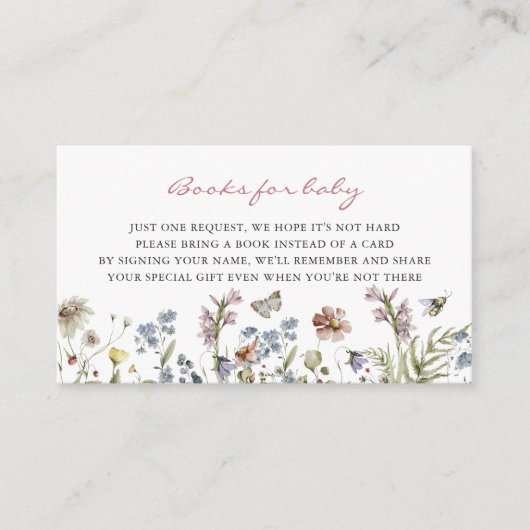 Kleine wilde bloem | Kaart Boekaanvraag (Voorkant)