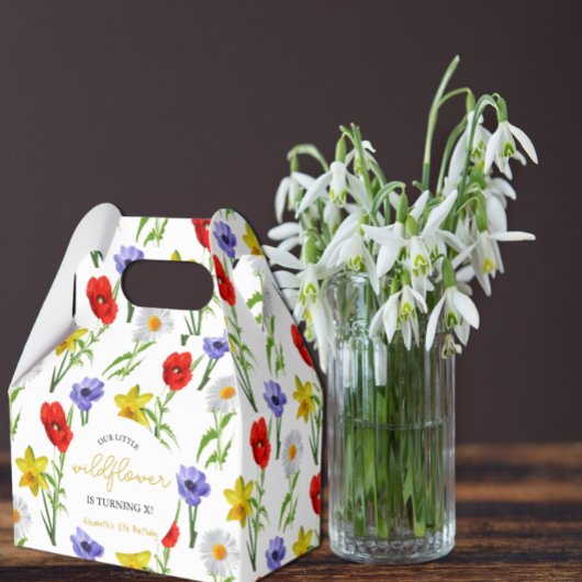 Kleine wilde bloem Kinderen Birthday Bedankdoosjes