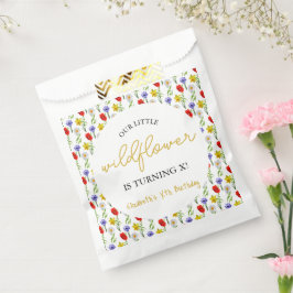 Kleine wilde bloem Kinderen Birthday Bedankzakje