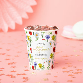 Kleine wilde bloem Kinderen Birthday Papieren Bekers
