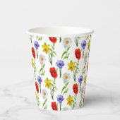 Kleine wilde bloem Kinderen Birthday Papieren Bekers (Achterkant)