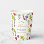 Kleine wilde bloem Kinderen Birthday Papieren Bekers (Voorkant)