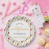 Kleine wilde bloem Kinderen Birthday Papieren Bordje (Feest)