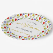 Kleine wilde bloem Kinderen Birthday Papieren Bordje (Gekanteld)