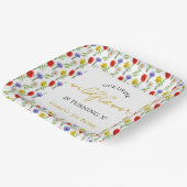 Kleine wilde bloem Kinderen Birthday Papieren Bordje (Gebogen)