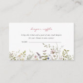 Kleine wilde bloem | Luieraffle-behuizing Informatiekaartje (Voorkant)