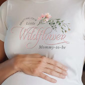 Kleine wilde bloem mama-to-be baby shower t-shirt