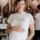 Kleine wilde bloem mama-to-be baby shower t-shirt