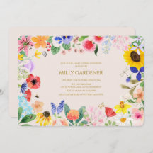 Kleine wilde bloem mama voor Bee Baby Shower