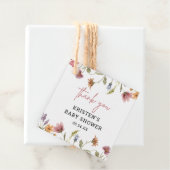 Kleine Wilde Bloem Meisje Baby Shower Bedankt Bedankjes Labels (In situ)