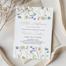 Kleine Wilde Bloem Minimalistische Bloemen Baby Sh