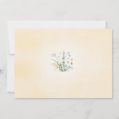 Kleine wilde bloem Neutrale Baby shower Sprinkle Kaart (Achterkant)