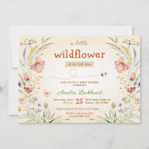 Kleine wilde bloem Neutrale Baby shower Sprinkle