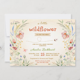 Kleine wilde bloem Neutrale Baby shower Sprinkle Kaart