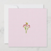 Kleine Wilde Bloem Op Weg Baby Shower (Vierkant) Kaart (Achterkant)