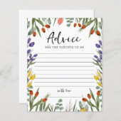 Kleine wilde bloem op weg naar Herfst Advice Ouder (Voorkant / Achterkant)