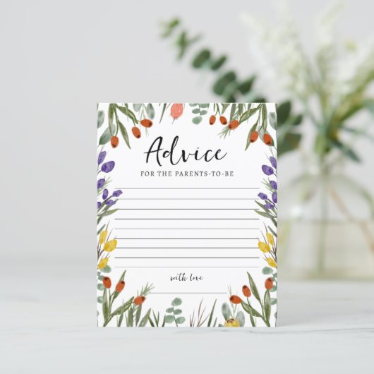 Kleine wilde bloem op weg naar Herfst Advice Ouder (Staand voorkant)