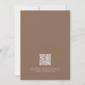 Kleine Wilde Bloem Rustieke QR Code Baby Shower Kaart (Achterkant)