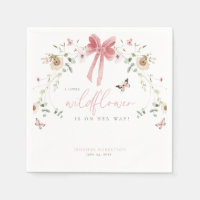Kleine Wilde Bloem Vlinder Meisje Baby Shower