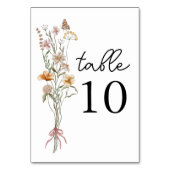 Kleine wilde bloemen Baby shower Kaart (Voorkant)