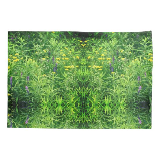 Kleine wilde bloemen in Natuur op het veld Kussensloop (Achterkant)