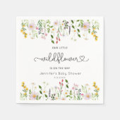 Kleine wilde bloemen zijn onderweg naar het baby s servet (Voorkant)